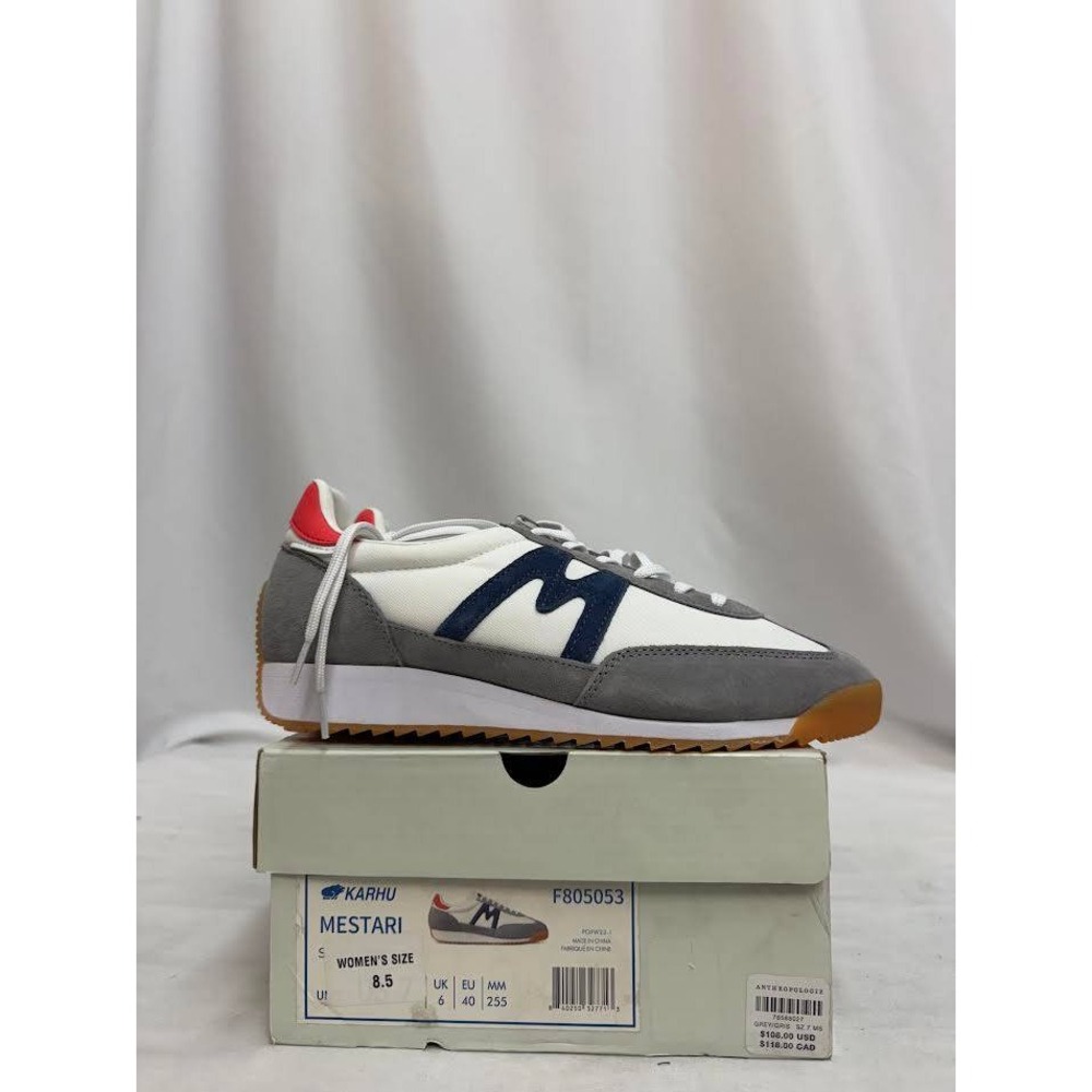 Karhu Mestari Sneakers Dawn Blue Bright White Suede Nylon F805053 Womens‎ 8.5